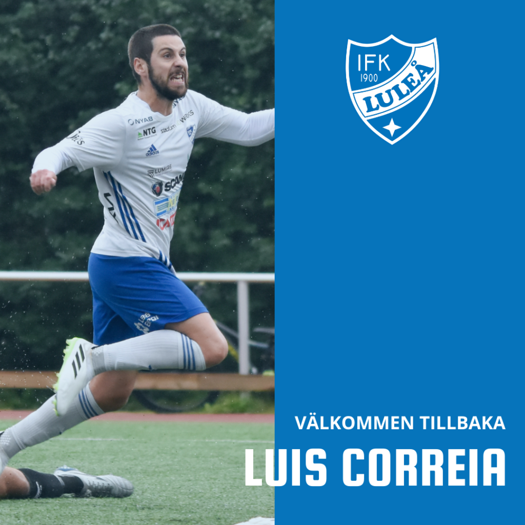 Luis Correia återvänder till IFK Luleå – skriver på för två år 2